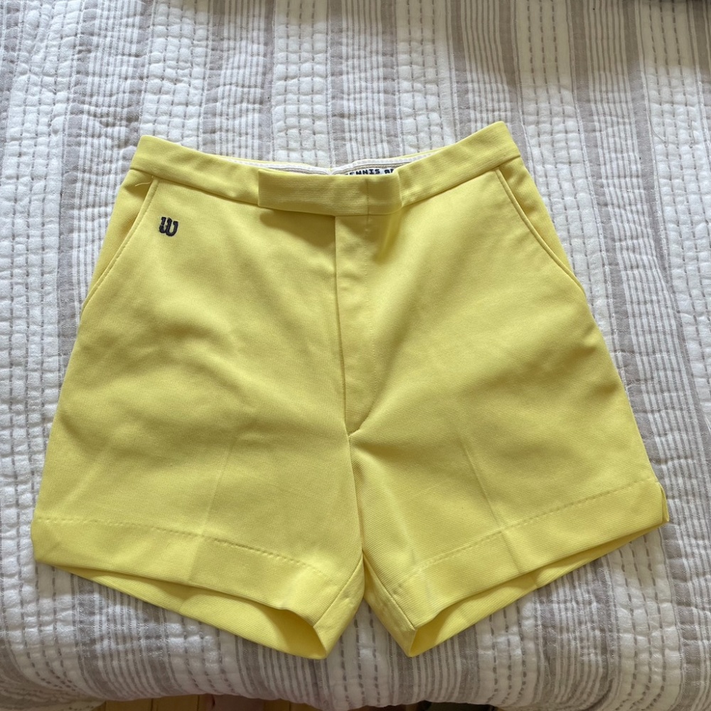 Vintage Wilson Polyester Tennis Shorts 1970's